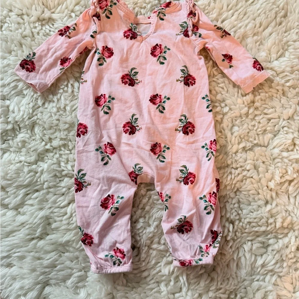 GAP Pink Floral Kids One Piece